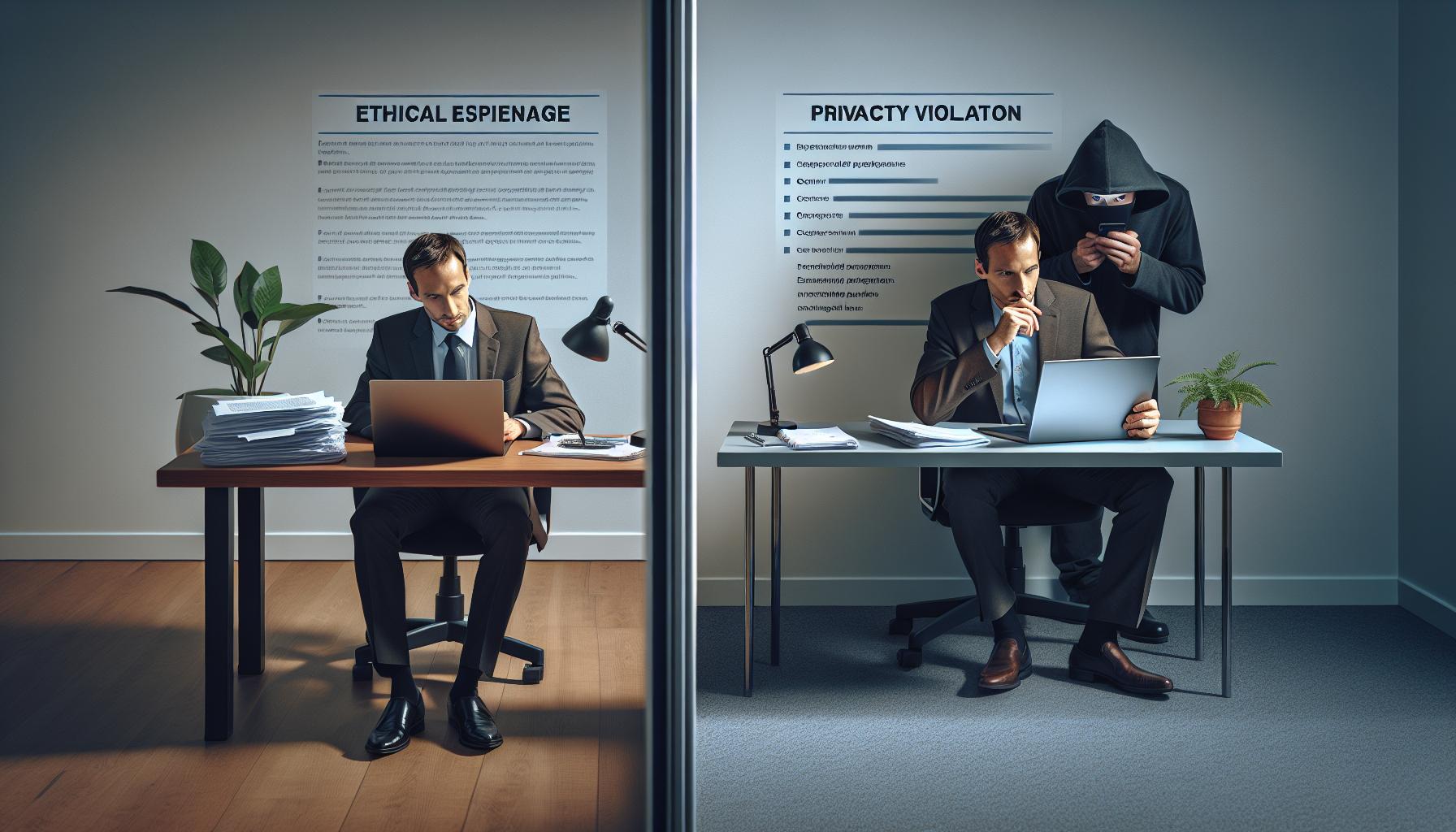 Diferencias entre espionaje ético y violación de privacidad